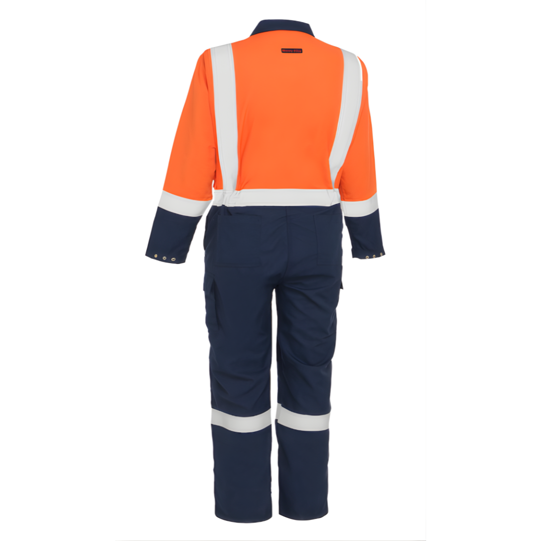 Bisley AR/FR Women's Ripstop Coverall with Navy Bottom | PIP