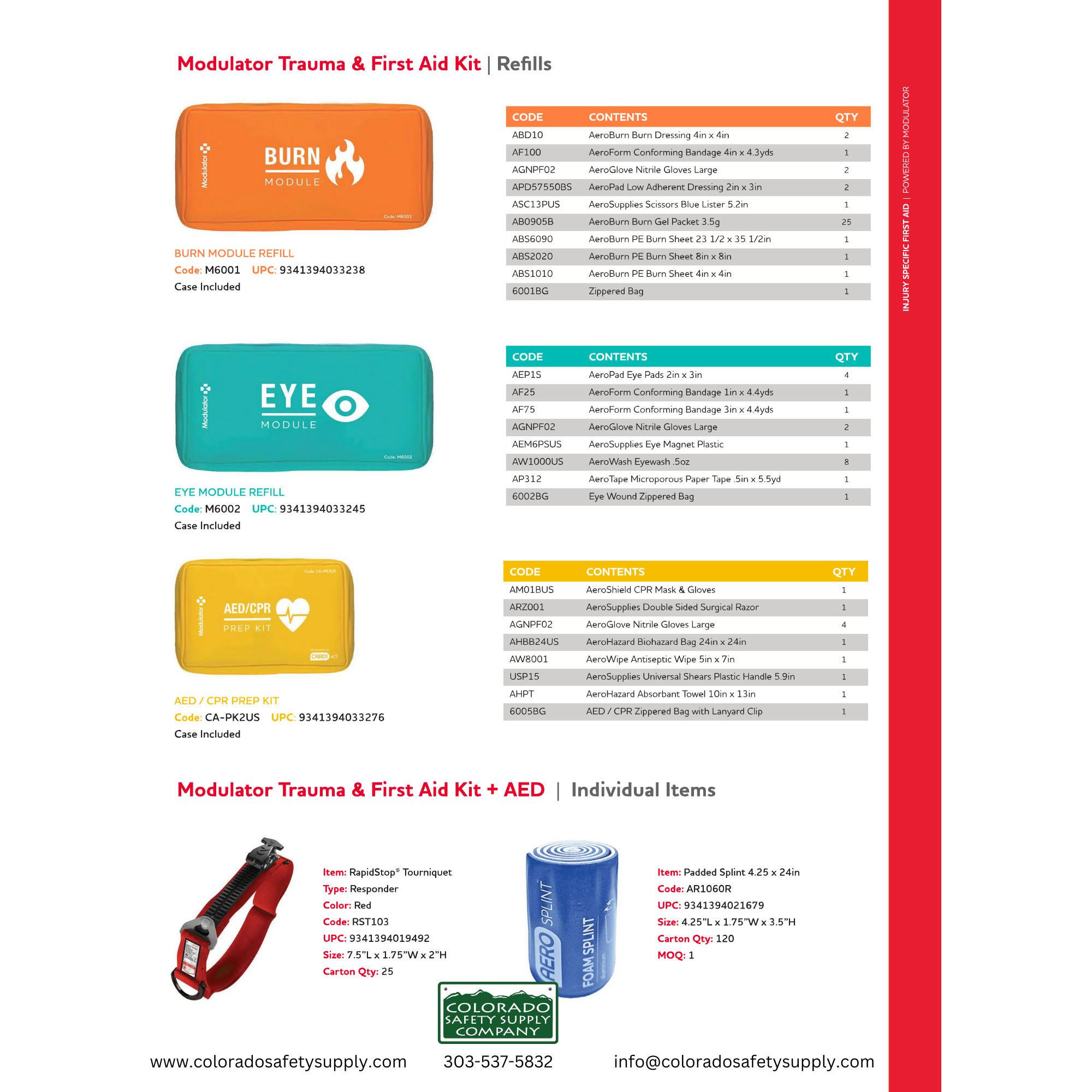 Modulator Trauma & First Aid Kit + AED