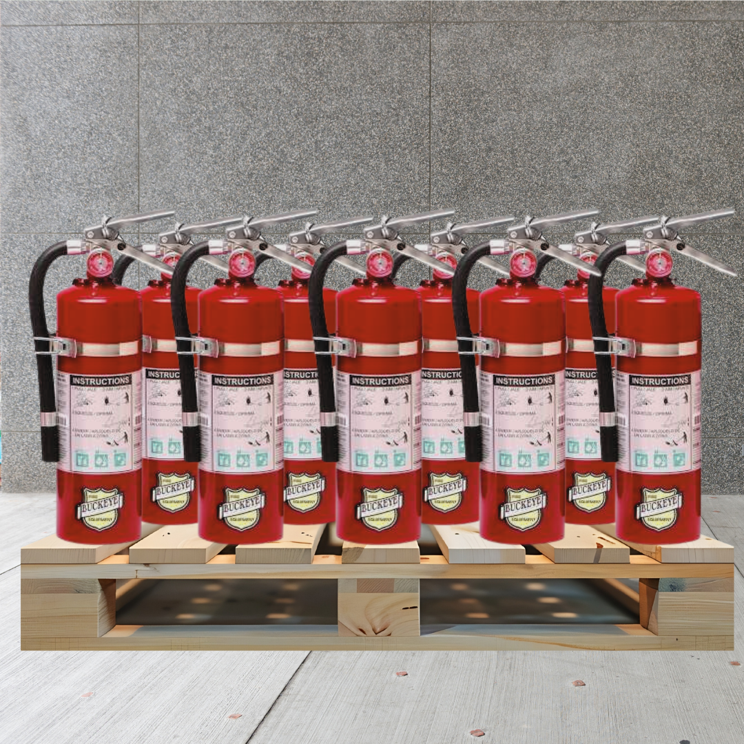 Pallet of Fire Extinguishers