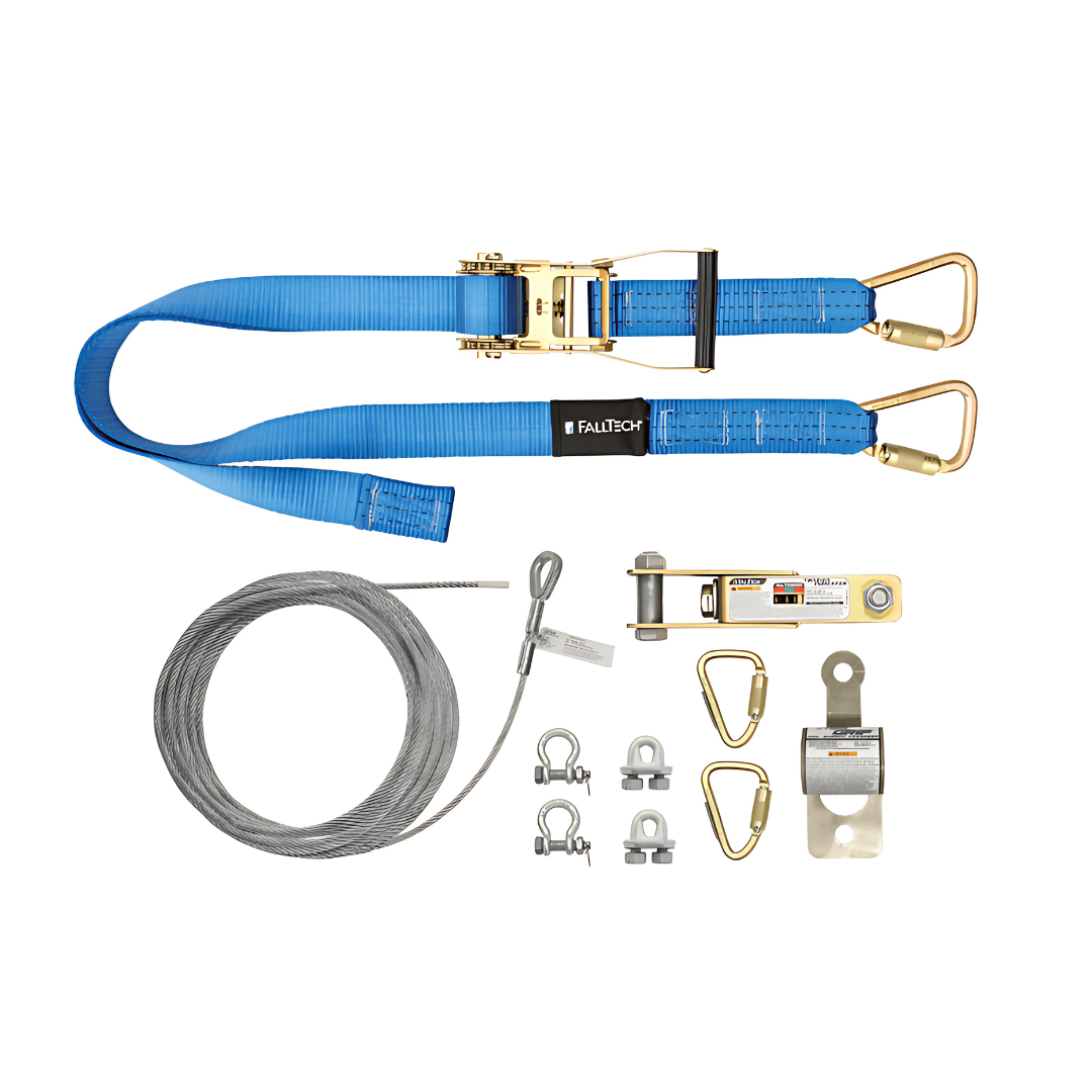 FallTech SteelGrip Plus Single-span Temporary Cable HLL Assembly without Anchors
