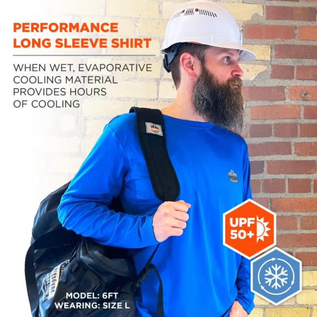 Chill-Its 6689 Cooling Long Sleeve Sun Shirt with UV Protection