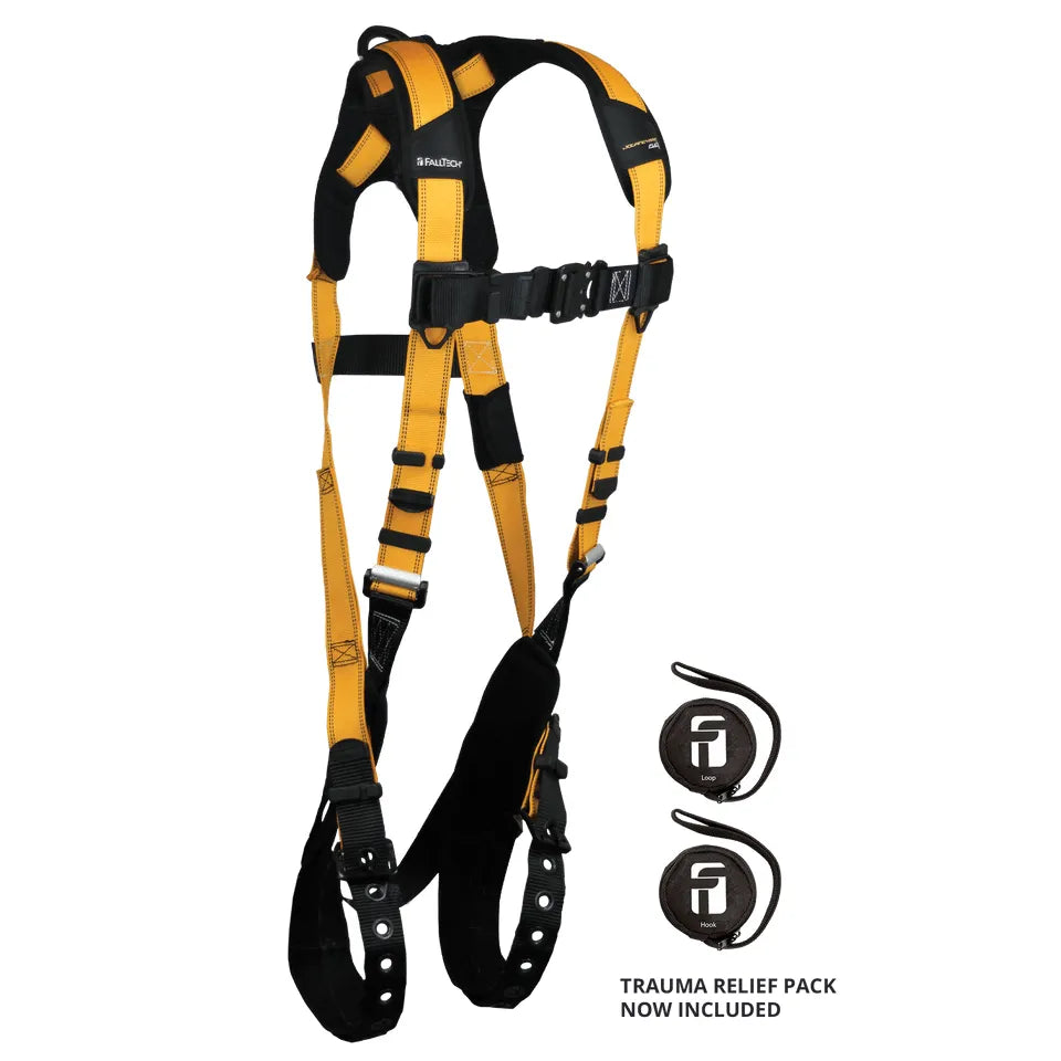 FallTech Journeyman Flex® Aluminum 1D Standard Non-belted Full Body Harness, Tongue Buckle Leg Adjustment