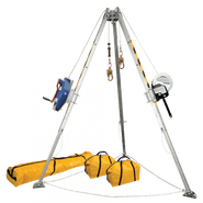 8-foot confined-space tripod system with SRL and personnel winch