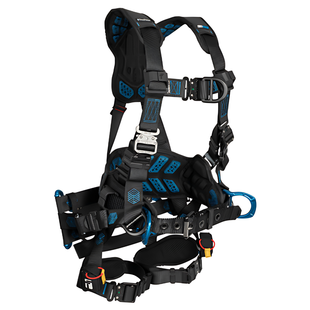 Carbon FT-One Tower 6D Tower Climber Full Body Harness, Quick-Connect Leg Adjustments