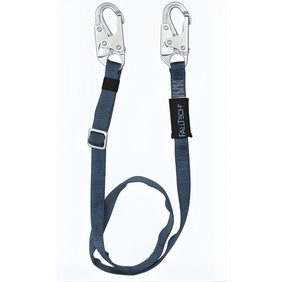 8209 - 4' to 6' Adjustable Length Restraint Lanyard with Steel Snap Hooks