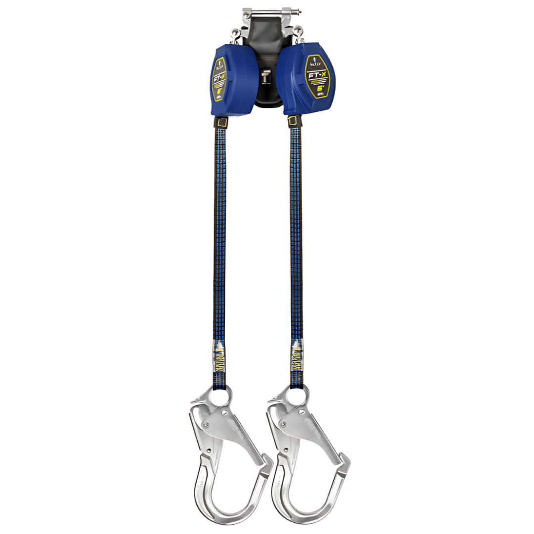 6' FT-X EdgeCore Class 2 Leading Edge Personal SRL-P, Twin-leg with Aluminum Rebar Hooks