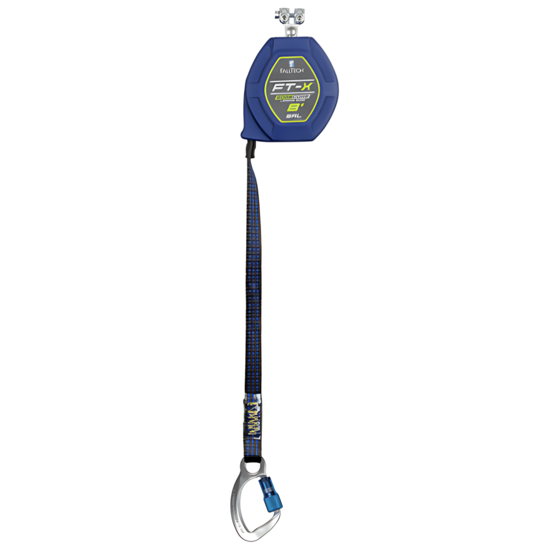 8' FT-X EdgeCore Class 2 Leading Edge Personal SRL-P, Replacement-leg with Aluminum CE Carabiners with SpeedLink