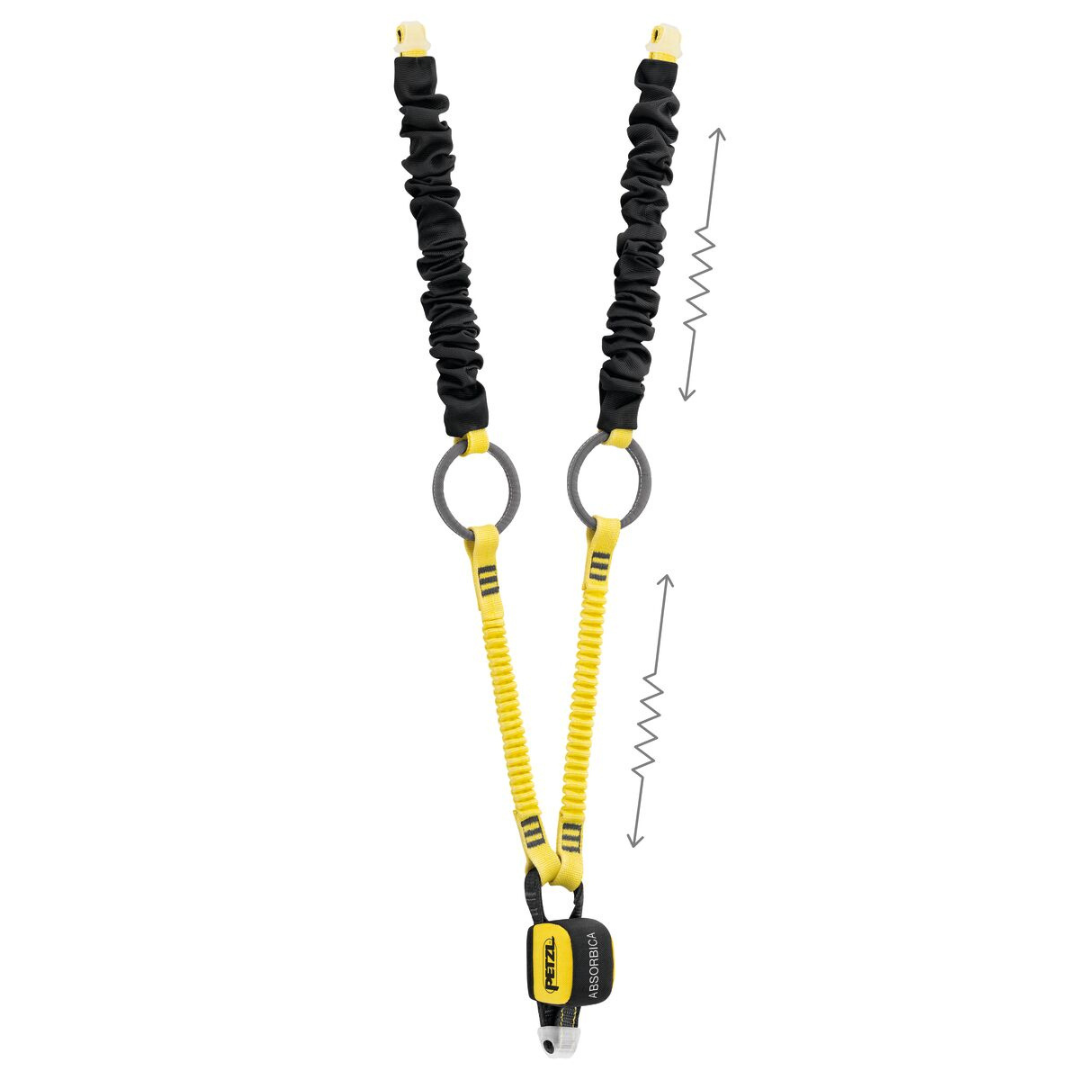 PETZL ABSORBICA TIE-BACK MGO Shock Absorbing lanyard 150CM