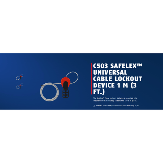 ABUS Safelex™ Universal Cable Lockout C503-C515 with 3',6',9' or 15' lengths