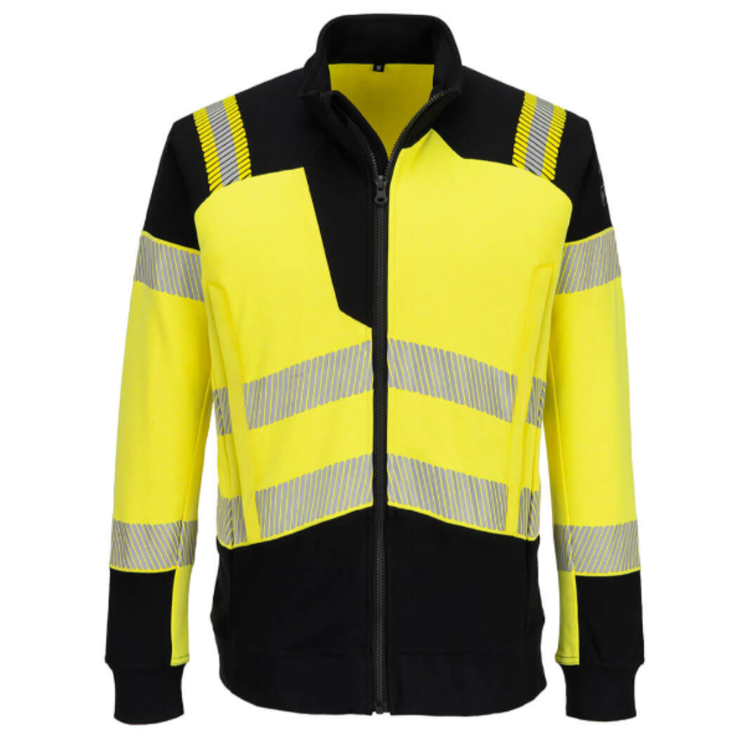 FR717 - PW3 Modaflame Knit Hi-Vis FR Full Zip Sweatshirt