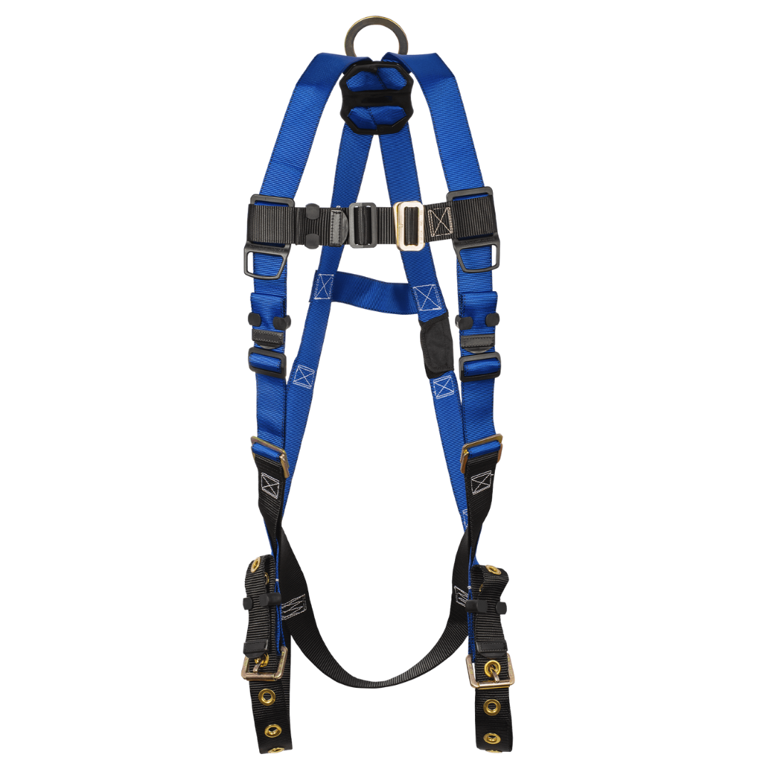 7016 - Contractor 1D Standard Non-belted Full Body Harness, Tongue Buckle Leg Adjustment