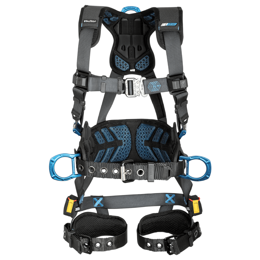 8127B - FT-One™ 3D Construction Belted Full Body Harness, Tongue Buckle Leg Adjustments