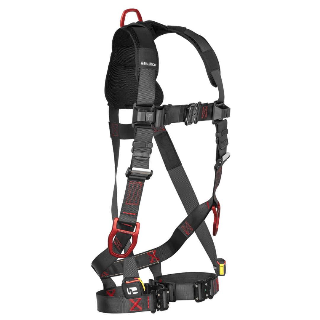 8142QC - FT-Iron 3D Standard Non-belted Full Body Harness, Quick Connect Buckle Leg Adjustment