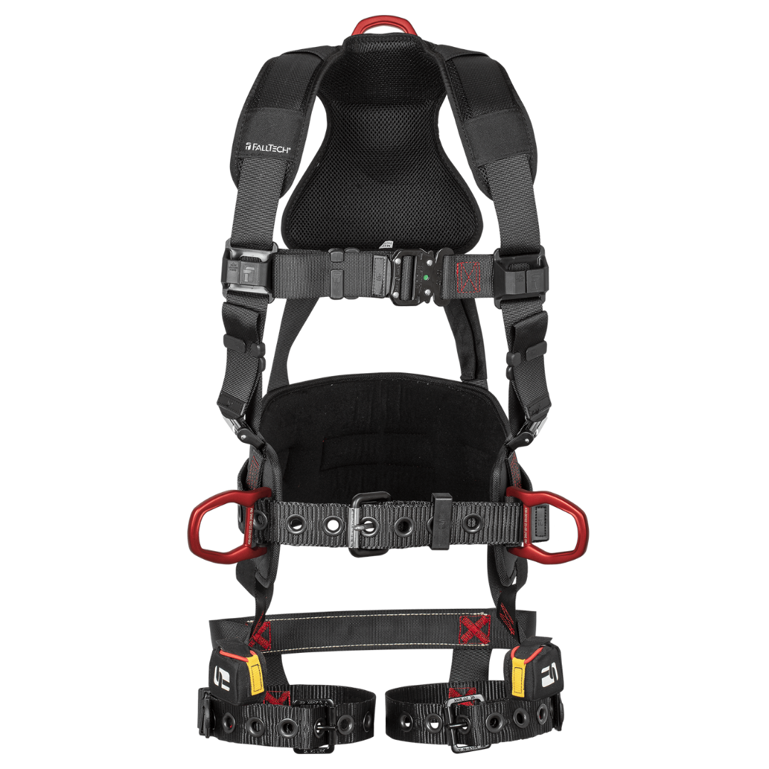 8144 - FT-Iron 3D Construction Belted Full Body Harness, Tongue Buckle Leg Adjustment