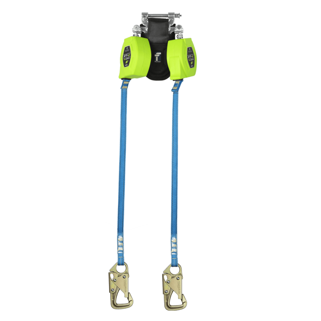 84308TP8S - 8' FT-X™ Web Tie-Back Class 1 Personal SRL-P, Twin-leg with Steel 5k Snap Hook with SpeedLink™