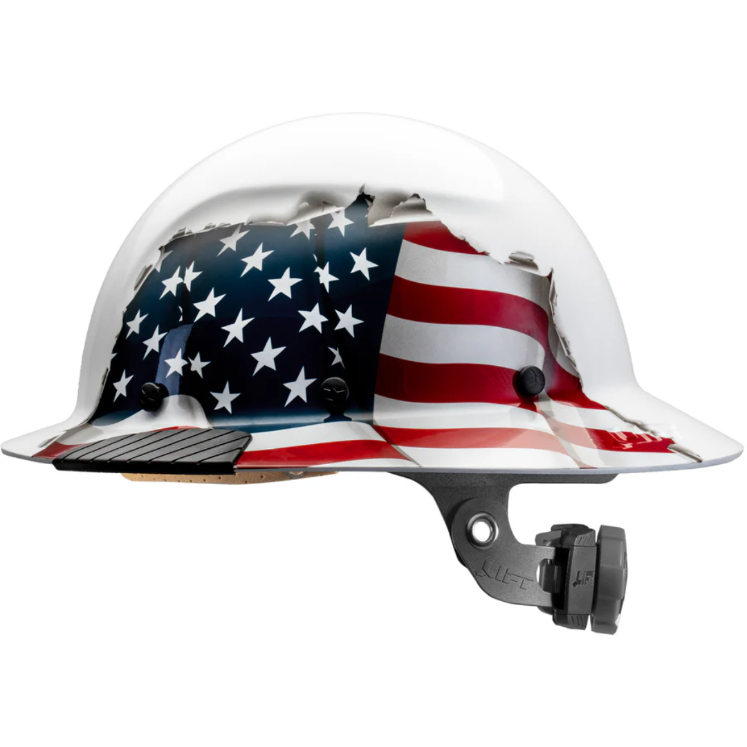 DAX American Flag Full Brim Hard Hat