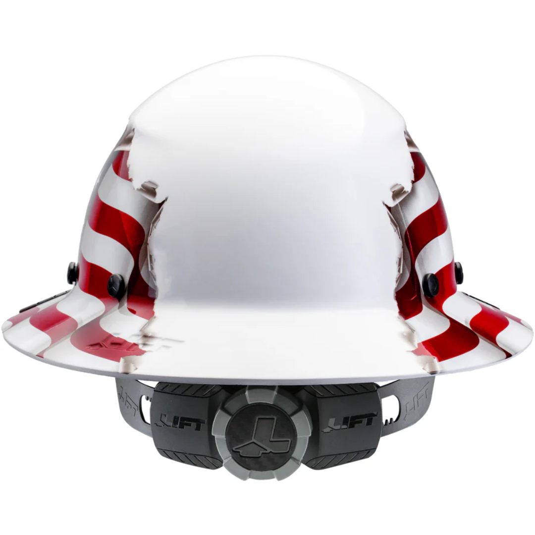 DAX American Flag Full Brim Hard Hat