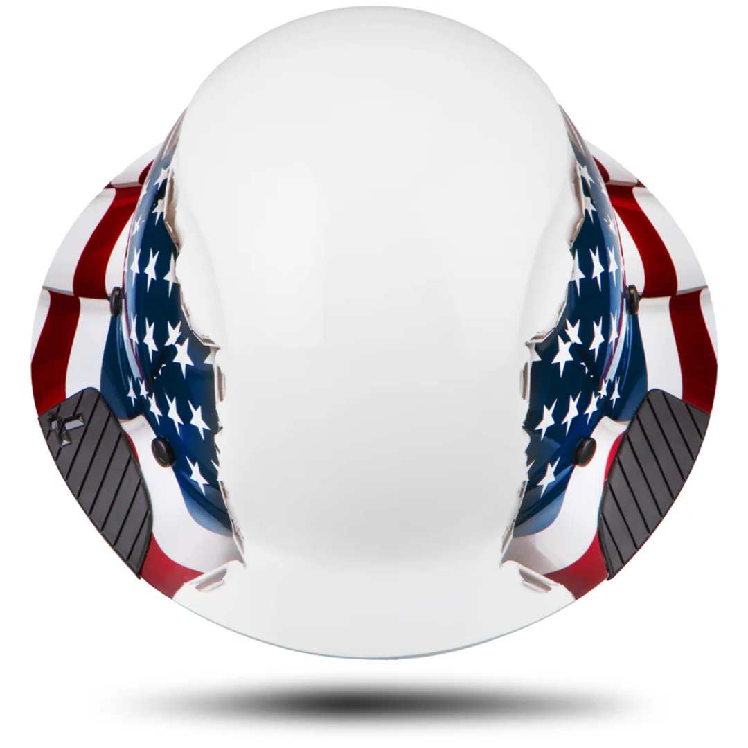 DAX American Flag Full Brim Hard Hat