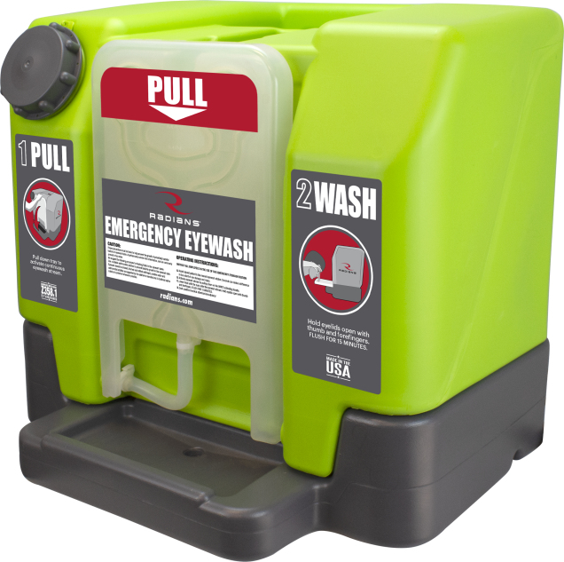 Emergency eyewash station, 12 gallon eyewash station