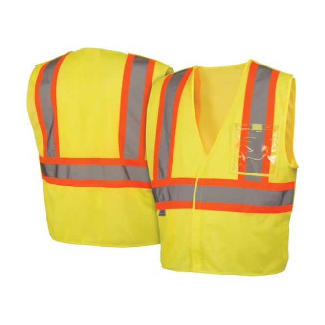 Pyramex Hi-Vis Lightweight Polyester Mesh - Brakaway Closure