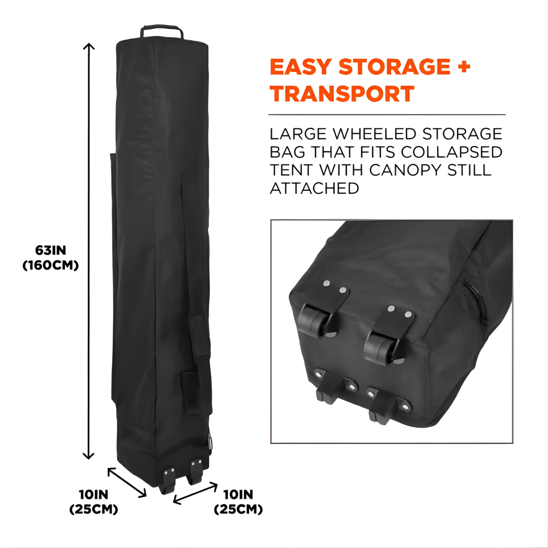 Shax 6002 - Heavy-Duty Pop-Up Tent - 10ft x 10ft