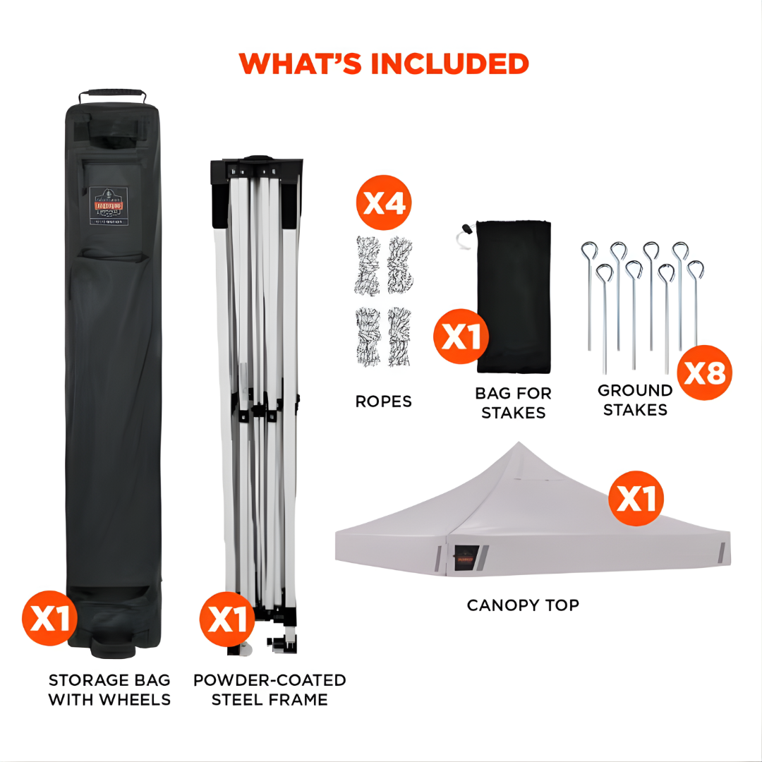 Shax 6002 - Heavy-Duty Pop-Up Tent - 10ft x 10ft
