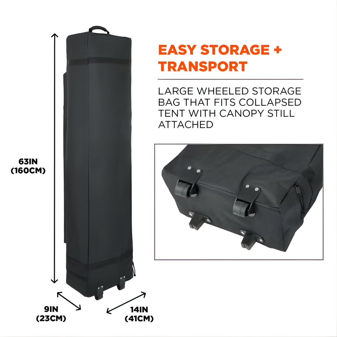 Shax 6004 - Heavy-Duty Pop-Up Tent - 10ft x 20ft