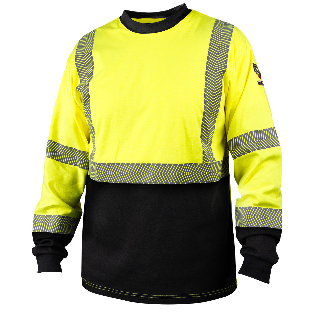 7 oz. Hi-Vis Class 3 AR/FR Cotton Knit Long-Sleeve T-Shirt