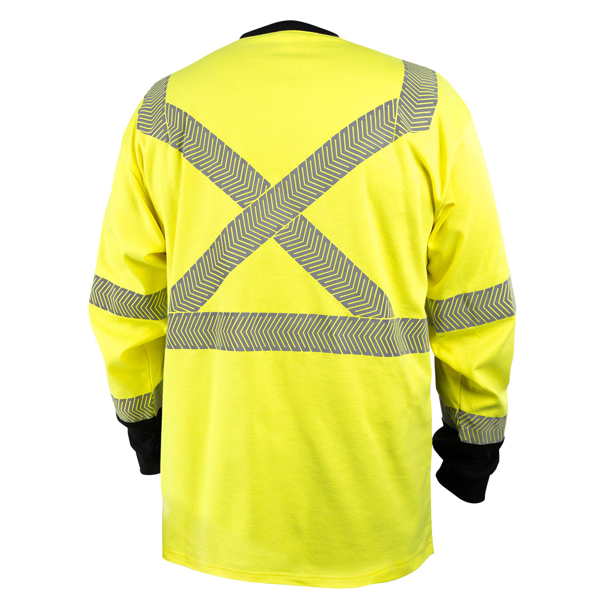 7 oz. Hi-Vis Class 3 AR/FR Cotton Knit Long-Sleeve T-Shirt