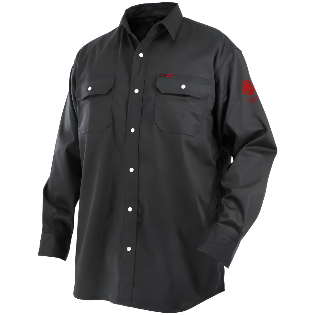 BSX 7 oz. AR/FR Cotton Work Shirt | Black Stallion
