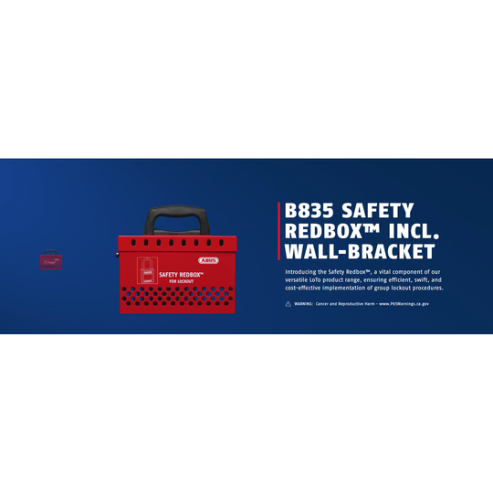 ABUS Standard Redbox w/ 12 padlock eyelets, Red