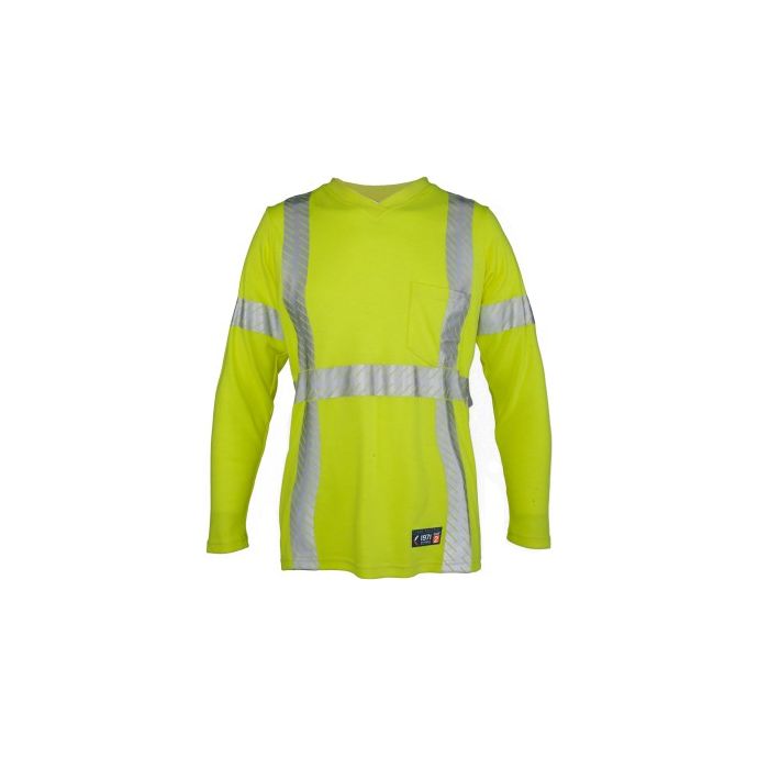 Kishigo FR Long Sleeve Women's V-Neck T-Shirt