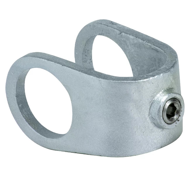 Tie Down Engineering Zip Rail Pipe Fittings Clamp On Crossover | Cast Iron or Aluminum Options | For Roof Guardrails | Roofing Tools and Accessories