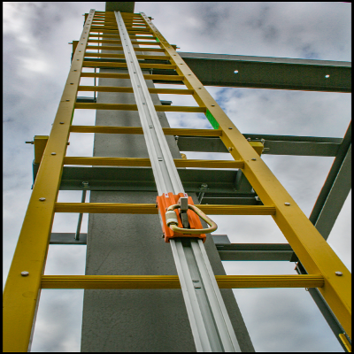 Climbing Rails Building Enhance Workplace Safety with Our Rigid Rail Climbing Systems - Easy ...