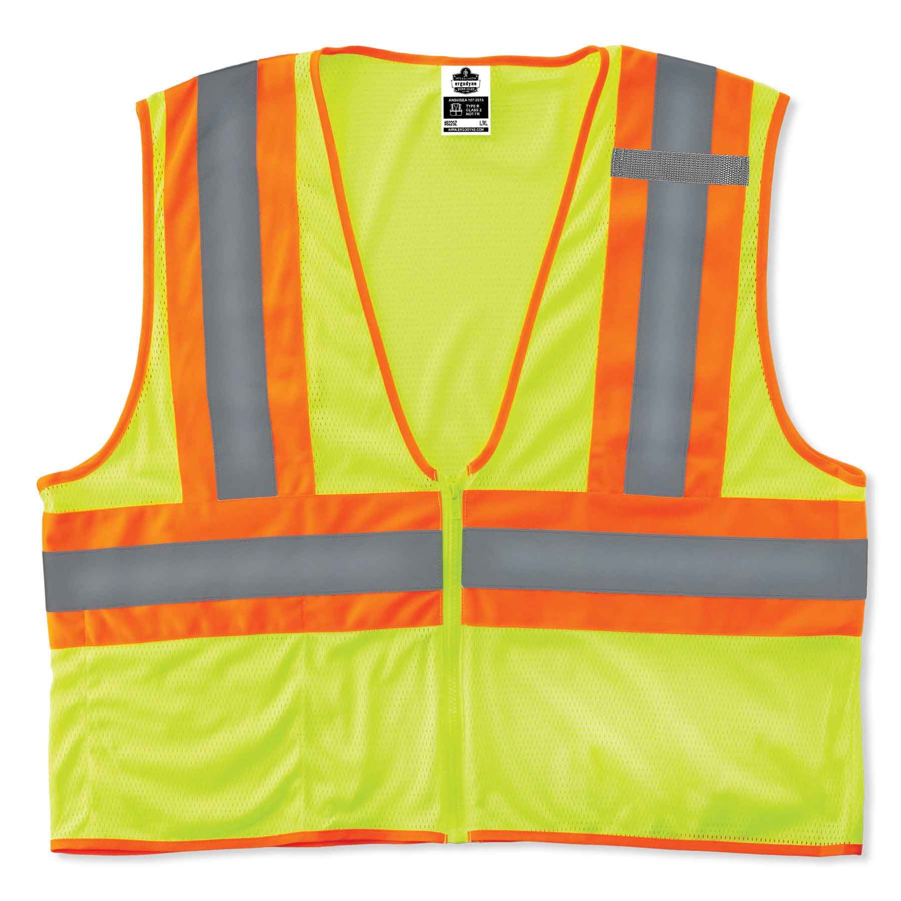 GloWear 8229Z Type R Class 2 Economy Two-Tone Vest - Pack of 6