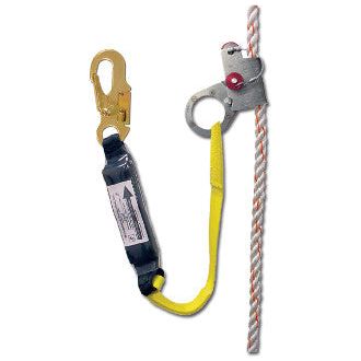 1202A-3 - 1201 with 3' shock absorbing web lanyard attached, locking snap hook on end
