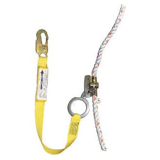 1202AN-3 - 1201N with 3' shock absorbing web lanyard attached, locking snap hook on end