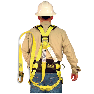 853AB-491A-400 - Full Body Harness with Attached Lanyard