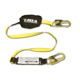 R450A - 6 ft Shock Absorbing Lanyard with U-Res-Q Built In