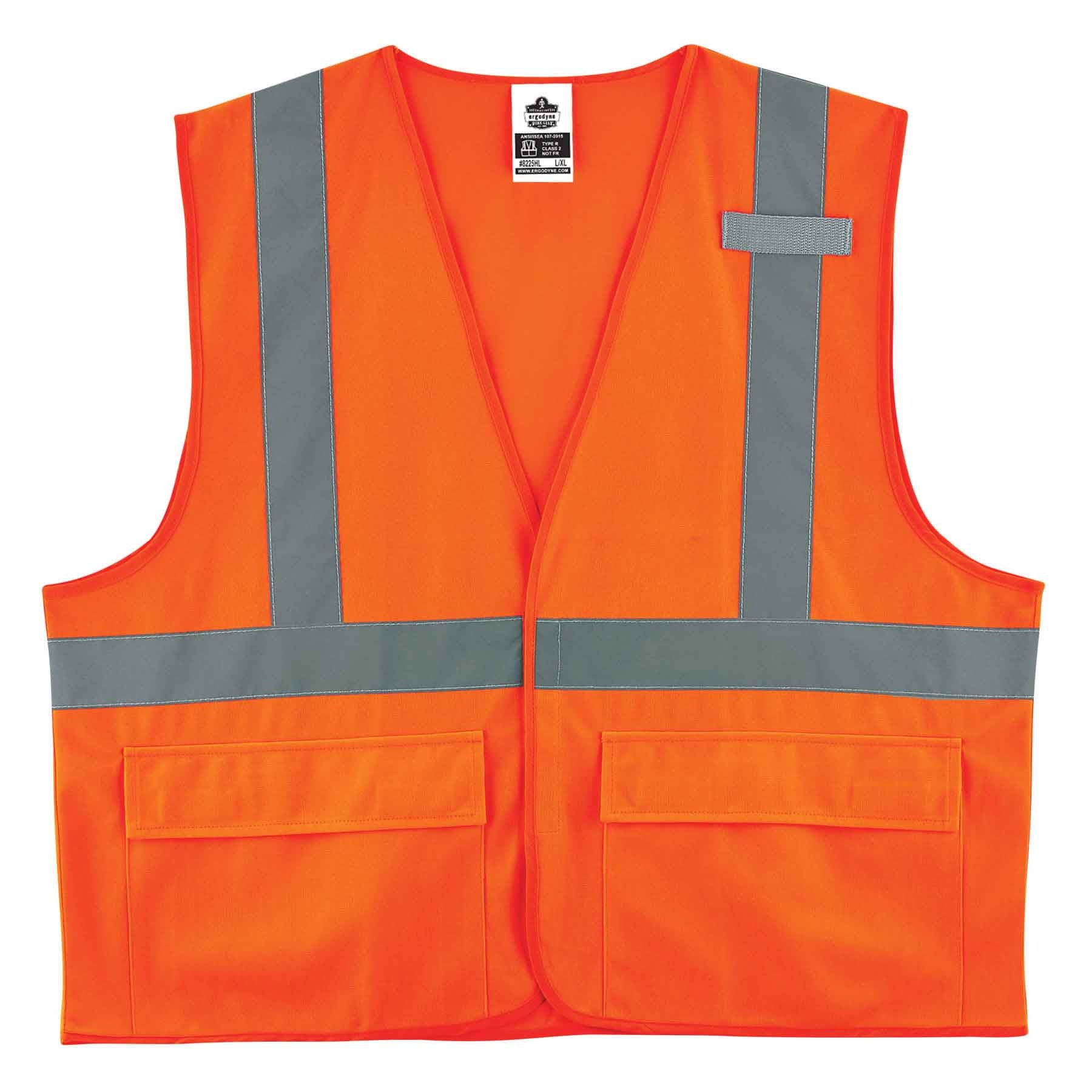 GloWear 8225HL Type R Class 2 Standard Solid Vest - Pack of 6