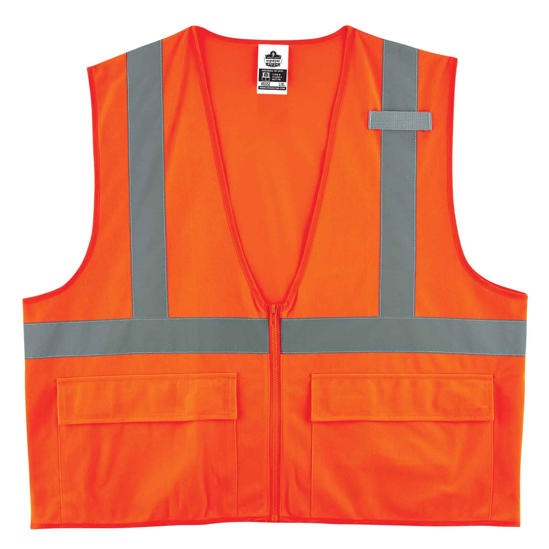 GloWear 8225Z Type R Class 2 Standard Solid Vest - Pack of 6