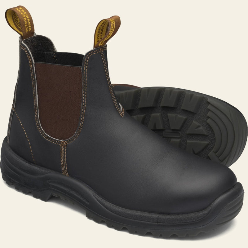 Blundstone 172 UNISEX ELASTIC SIDED SERIES WORK BOOTS - STOUT BROWN