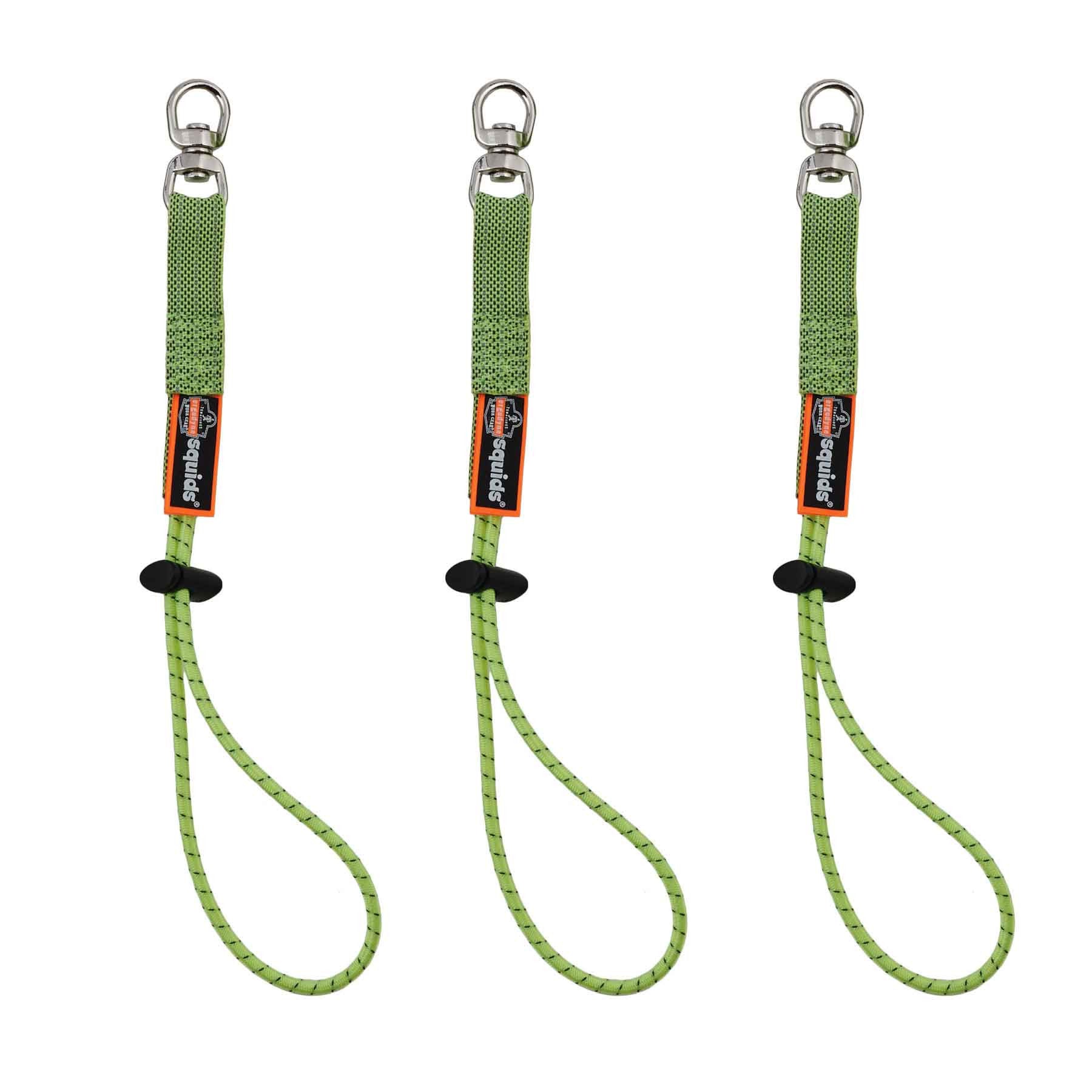 Ergodyne 3713 Elastic Loop Tool Tails Swivel 10lbs 3-Pack Standard