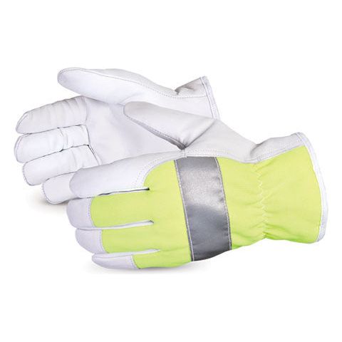 Endura Thinsulate Lined Hi-Viz Reflective Goat-Grain Driver Gloves (1 doz)