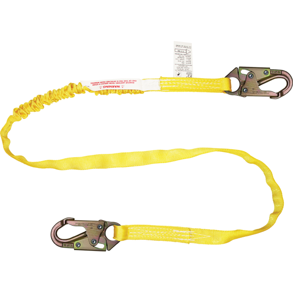 R460A - Tubular Shock Absorbing Web Lanyard with U-Res-Q Built In