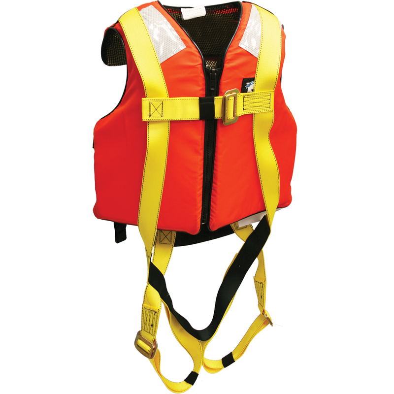 631LJ - Lightweight Full Body Harness with Built-In Life Jacket