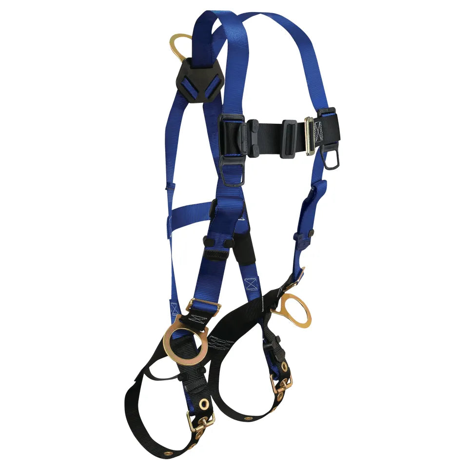 7018 - Contractor 3D Standard Non-belted Full Body Harness, Tongue Buckle Leg Adjustment