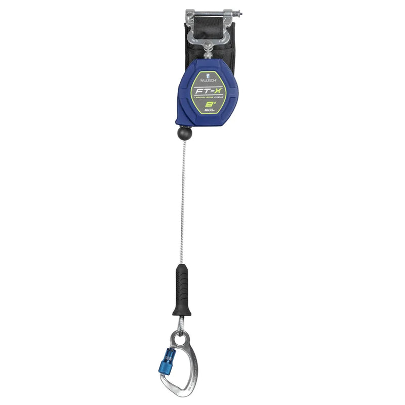 82808SP6 - 8' Cable FT-X Class 2 LE SRL, Single-leg with Aluminum CE Carabiner