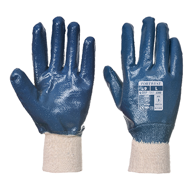 Nitrile Knitwrist Glove