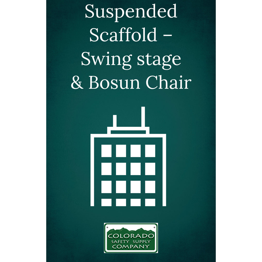 Suspended Scaffold – Swing stage & Bosun Chair